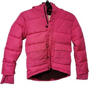 Thereabouts Unisex Hooded Heavyweight Puffer Jacket Fiesta Pink Medium 10/12